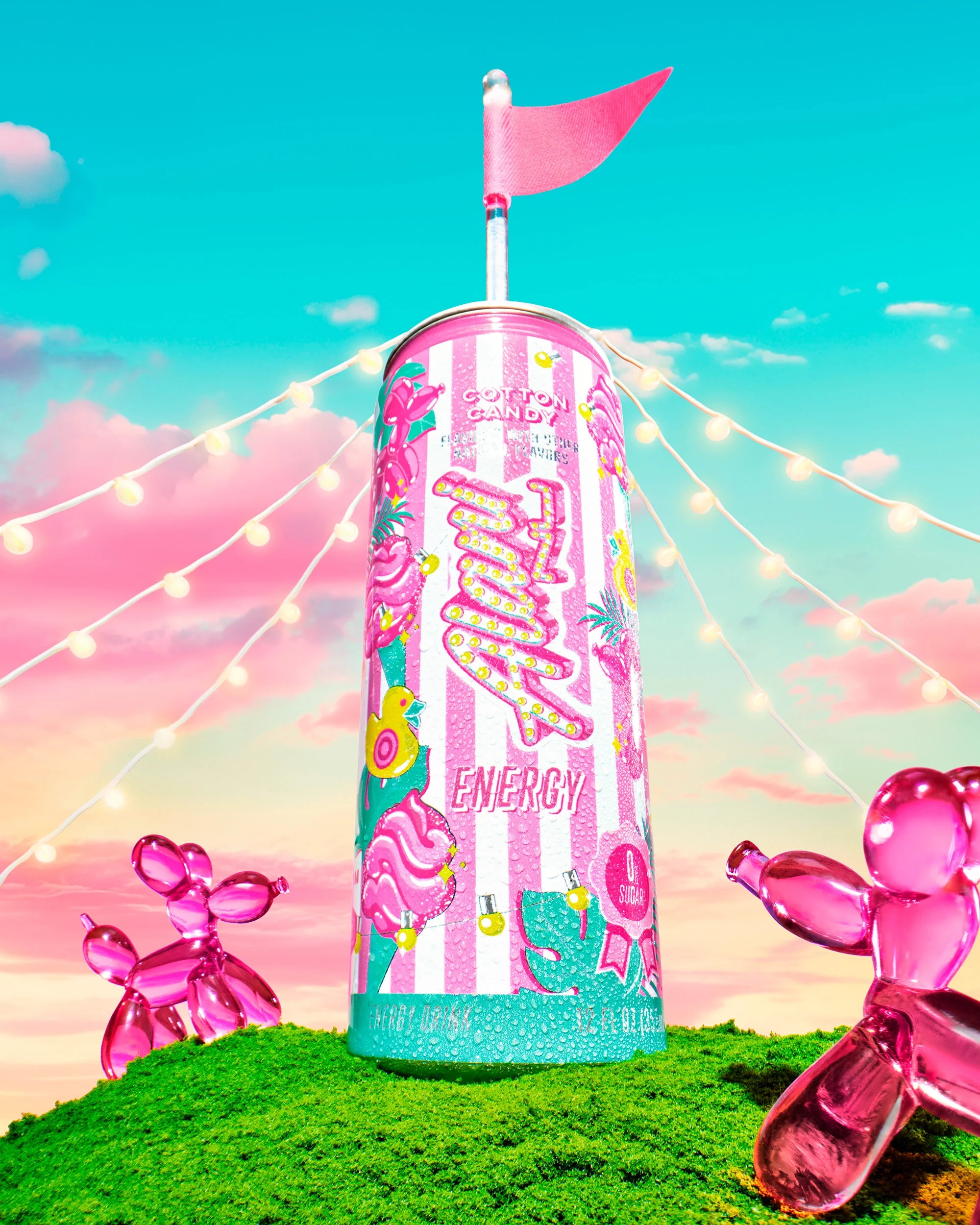 Alani Nu Featured Energy Drink - Cotton Candy - Image 2