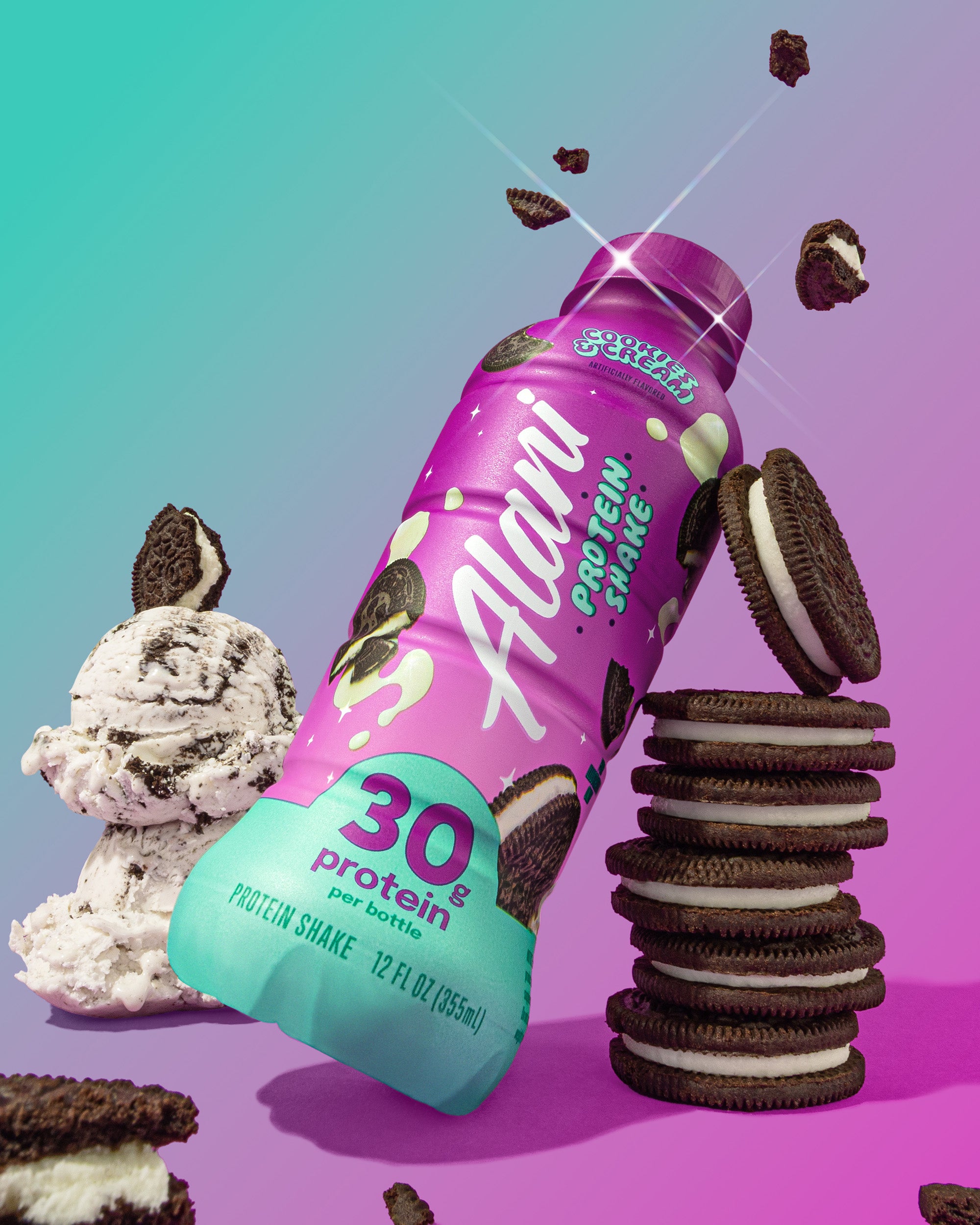 Alani Nu Featured 30g protein shake - cookies & cream - Image 5