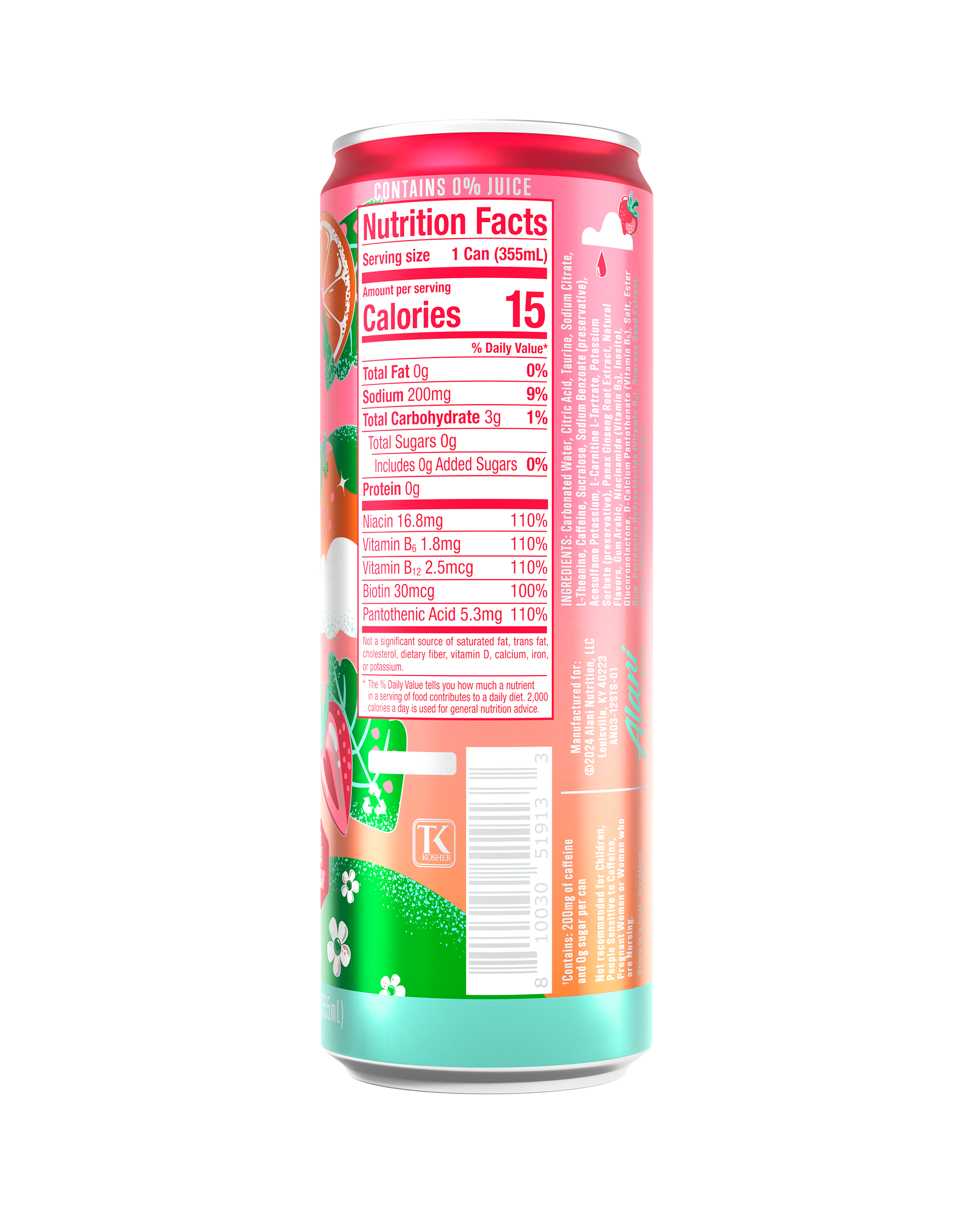 Alani Nu Featured energy drink - strawberry sunrise - Image 3