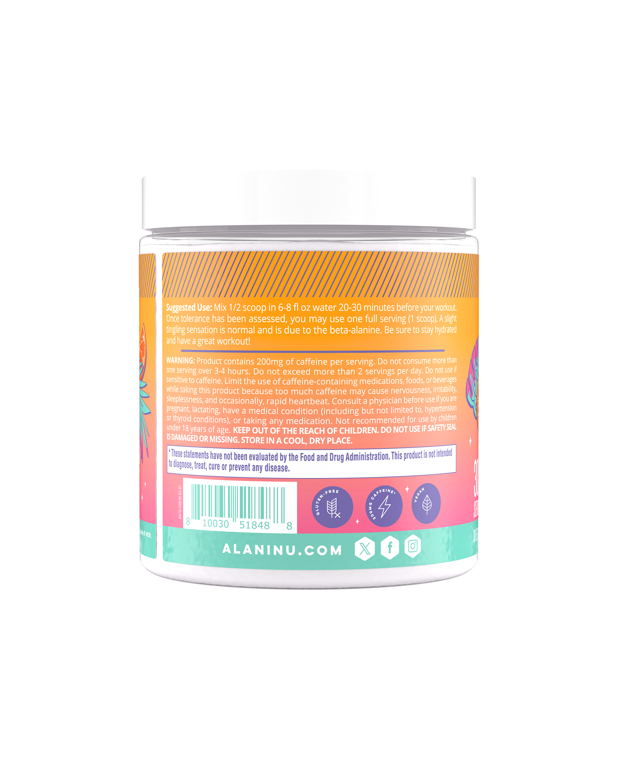 Alani Nu Featured pre-workout - orange kiss - Image 3