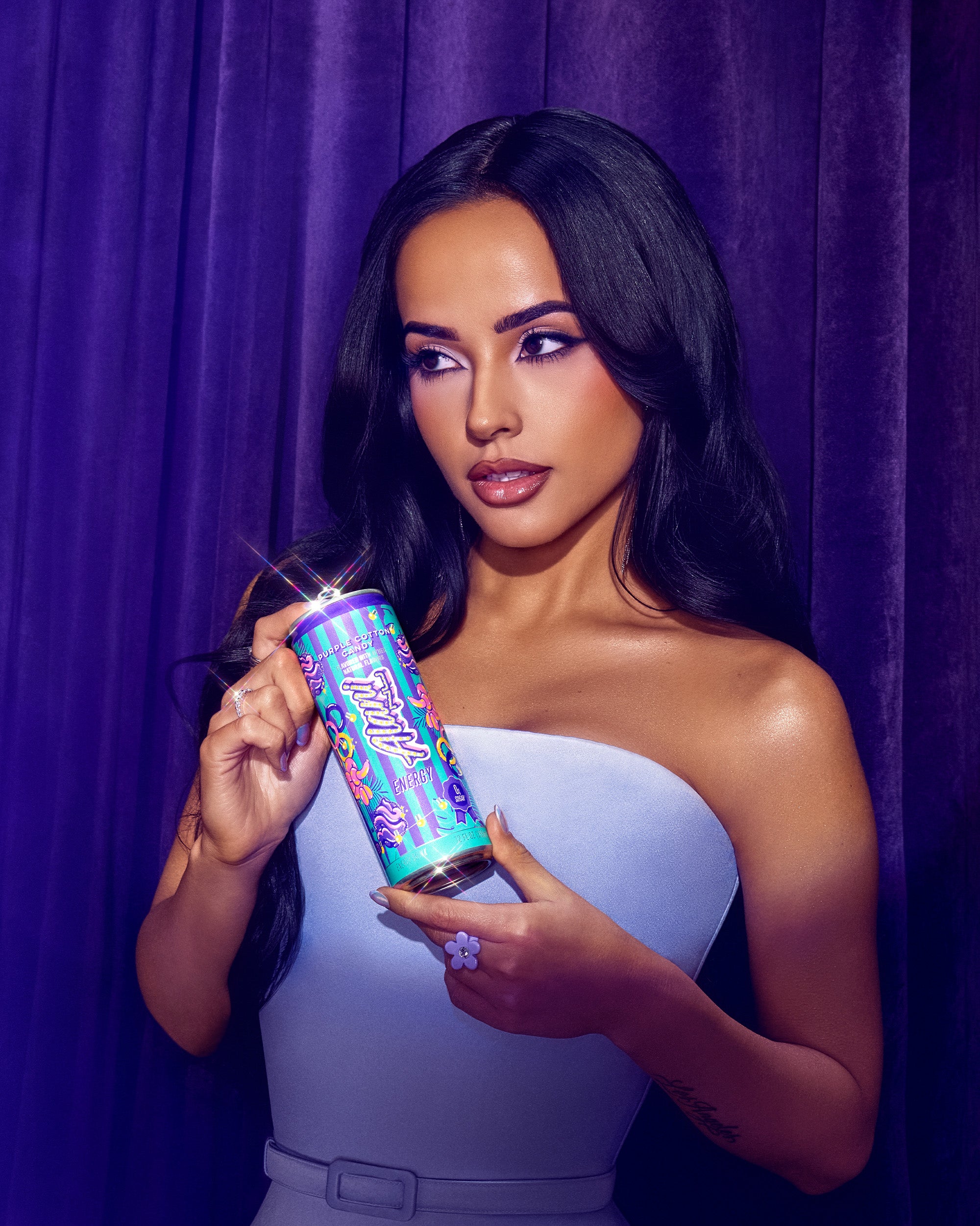 Alani Nu Featured energy drink - purple cotton candy - Image 4