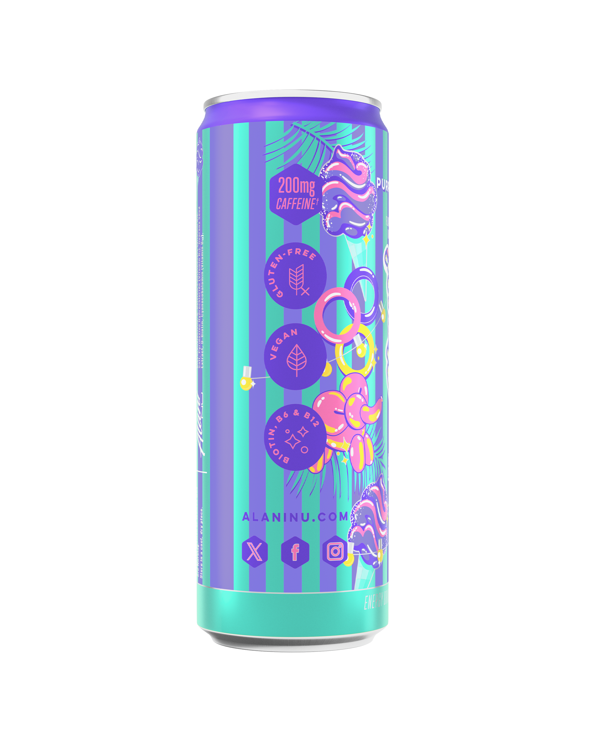 Alani Nu Featured energy drink - purple cotton candy - Image 2