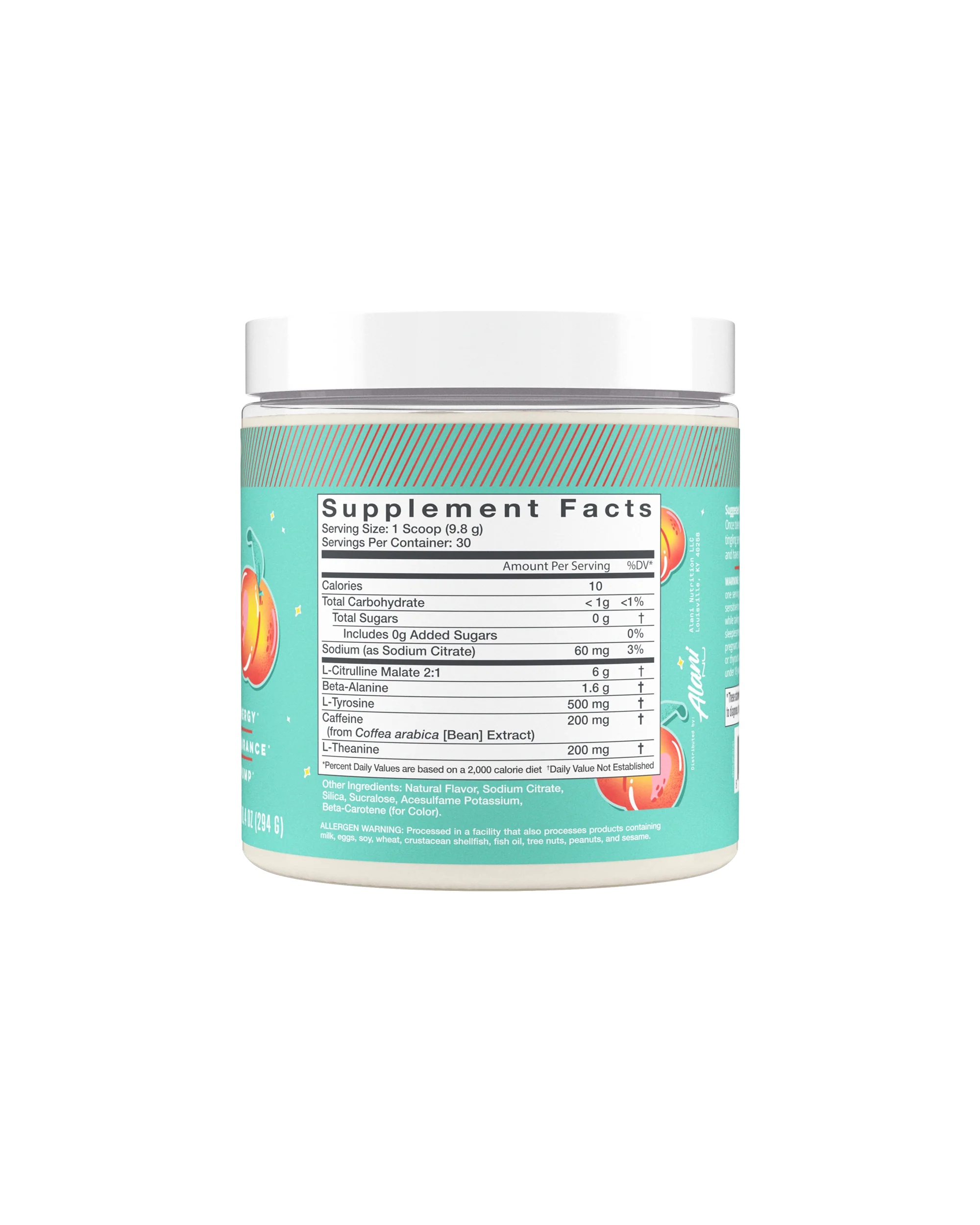 Alani Nu Featured Pre-Workout - Juicy Peach - Image 6